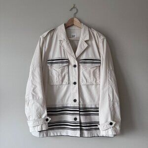 Gap | Textured Striped Utility Jacket - Size L